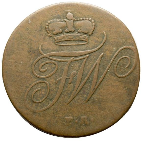 2 fenigi 1814 Fryderyk Wilhelm Księstwo Brunszwig - Wolfenbuttel