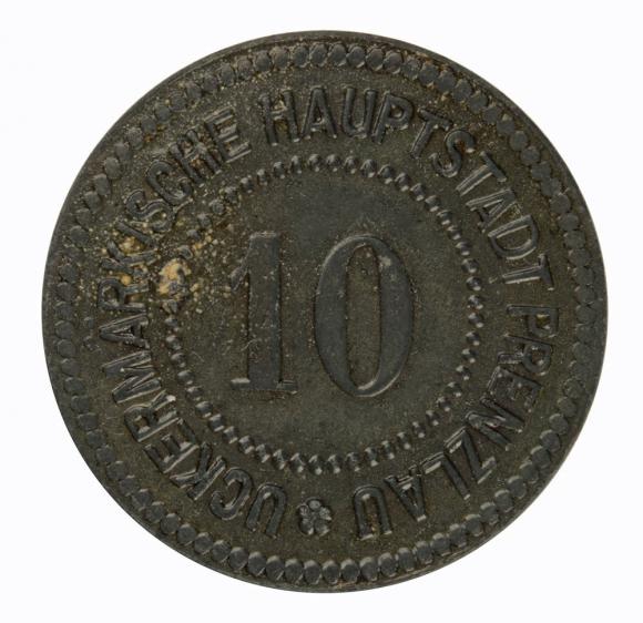 10 fenigów 1917 Prenzlau Brandenburgia