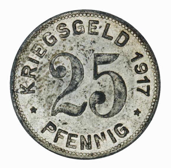 25 fenigów 1917 Haan Nadrenia