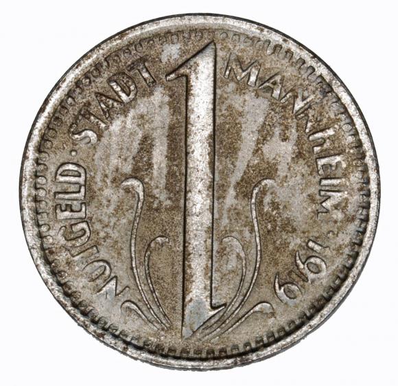 10 fenigów 1919 Mannheim Badenia