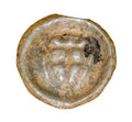 Brakteat 1307-1318 Zakon Krzyżacki Tarcza z krzyżem i kulami