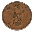 1 penni 1906 Mikołaj II Romanow Finlandia okupacja rosyjska Helsinki